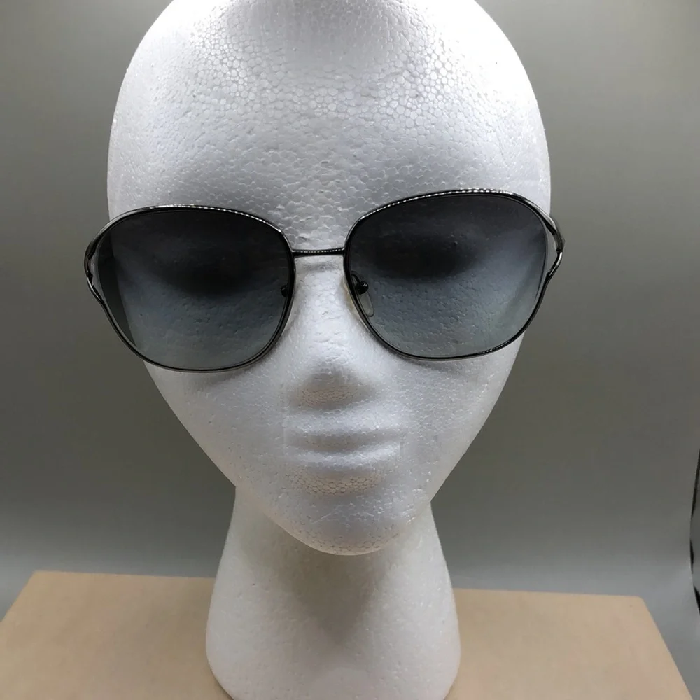 Prada Gunmetal  Metal Frame Gradient Tint Sunglasses - SPR 58M HAS FLAWS READ